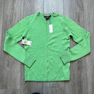 Nwt Vineyard Vines Apple Green Cisco Cashmere Crew Sweater